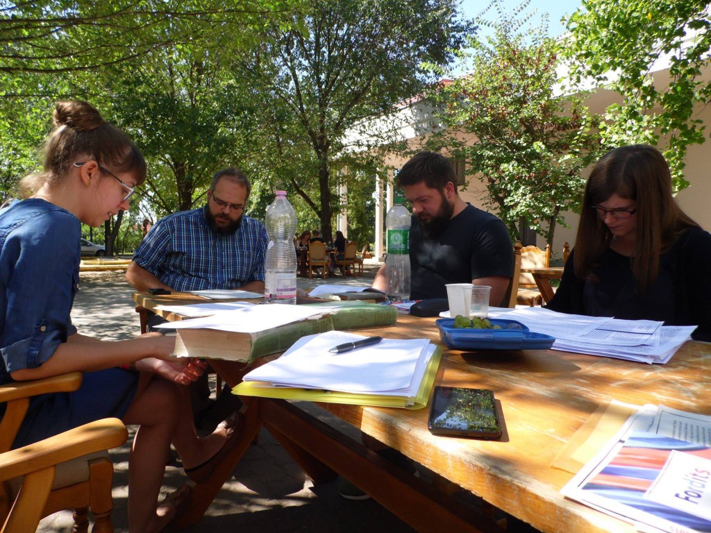 Translators at the László Németh Translation Camp. Photo: Czech Centre Budapest.