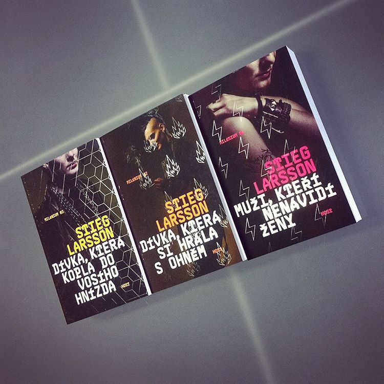 The Czech edition of the ‘Millennium’ trilogy. Photo: Nakladatelství Host.